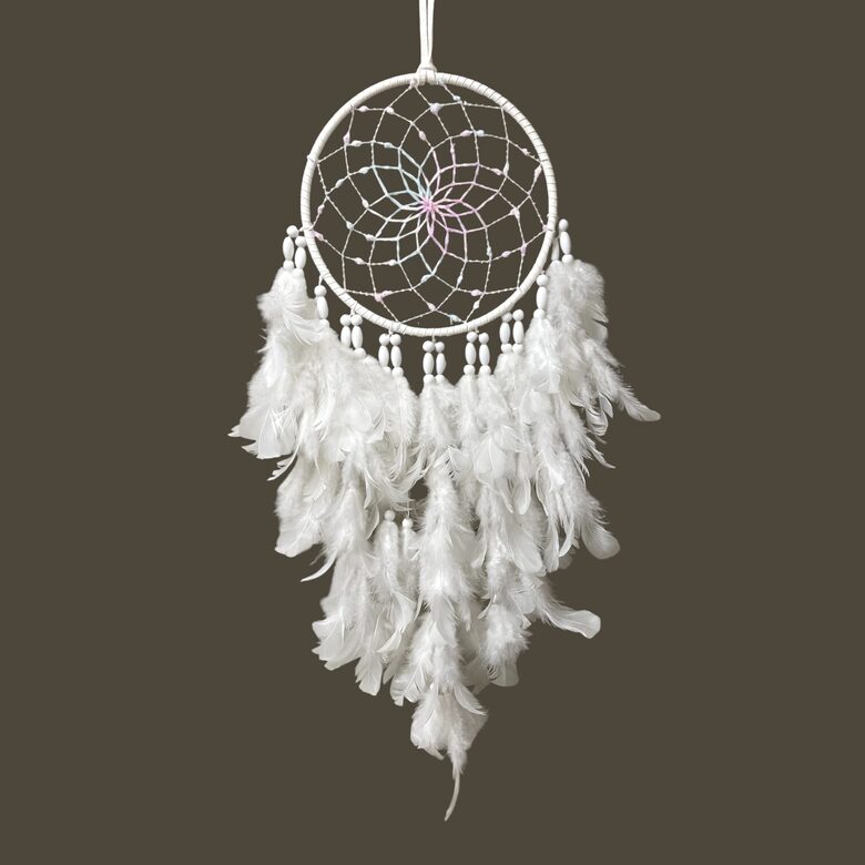 Sapņu ķērājs balts kuplais